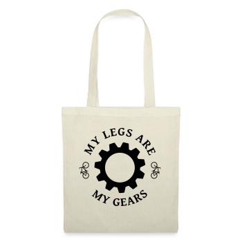 My legs are my gear - Stoffbeutel - Natur - Vorne