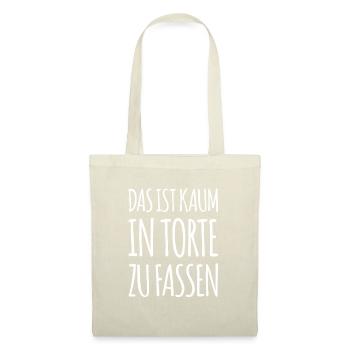 in Torte fassen - Stoffbeutel - Natur - Vorne