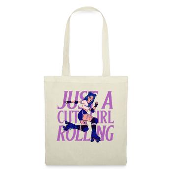 Girl with roller skates - Tote Bag - nature - Front