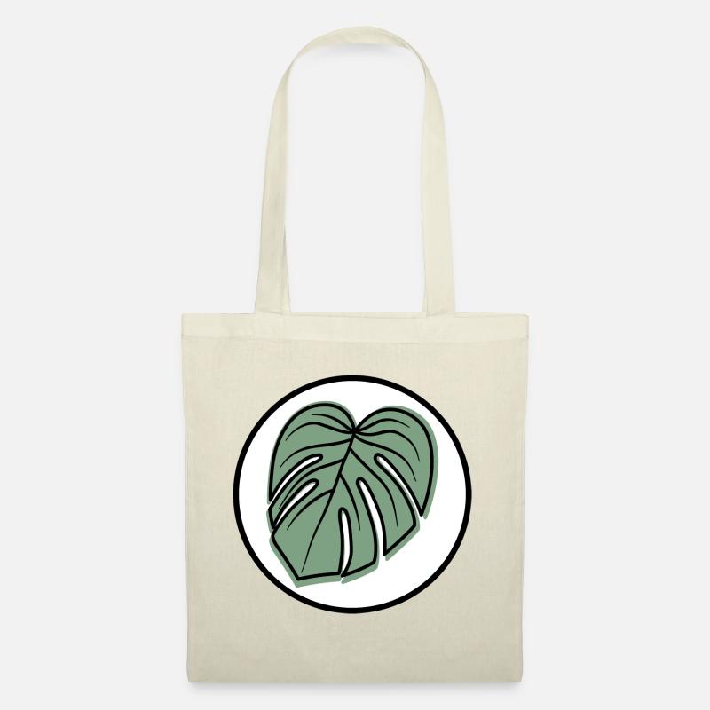 Monstera Patch - Stoffbeutel - Natur