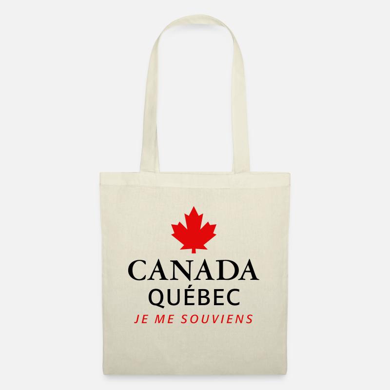 Kanada Québec Maple Leaf Ahornblatt J’aime le Canada - Sac en tissu - nature