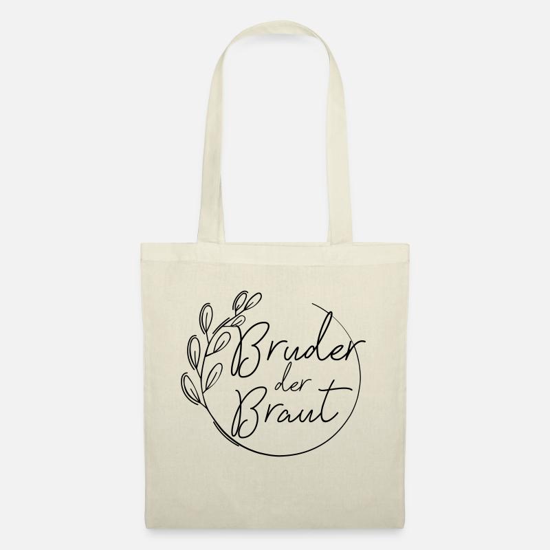 Bruder der Braut hochzeit jga - Stoffbeutel - Natur