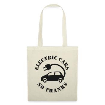 Voitures électriques Non merci - Sac en tissu - nature - Devant
