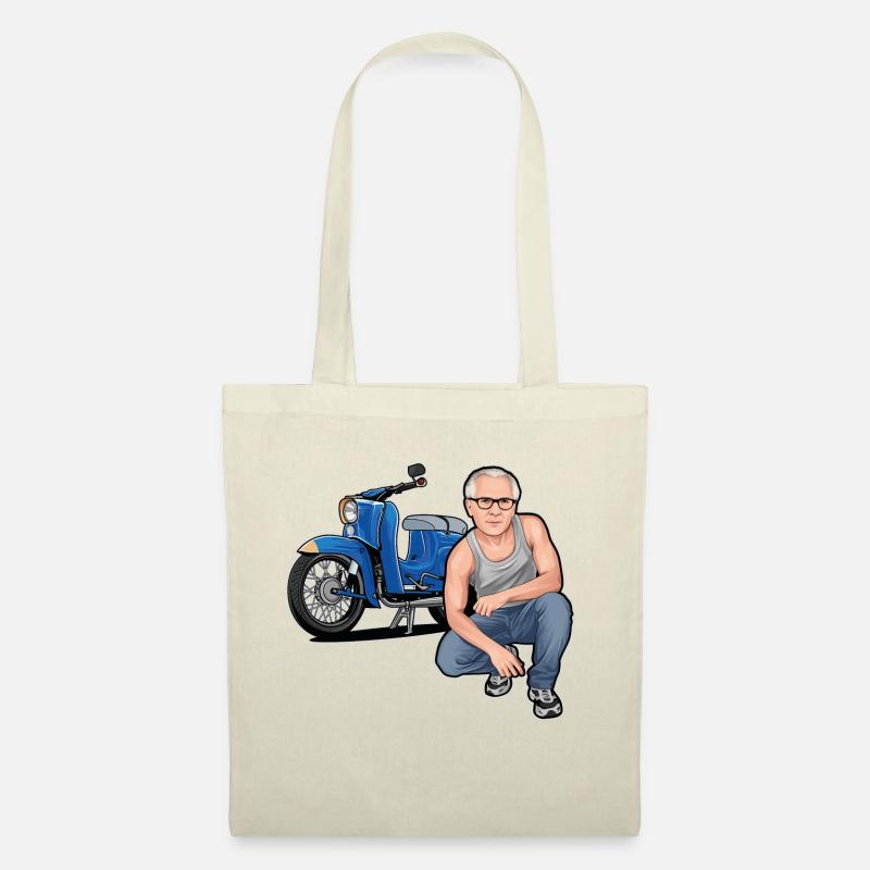 Schwalbe (Trude) + Erich // Illustration - Stoffbeutel - Natur