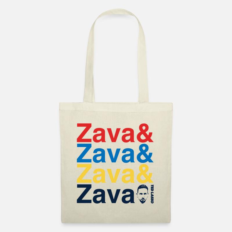 Ted Lasso Zava Schriftzug Bunt - Stoffbeutel - Natur