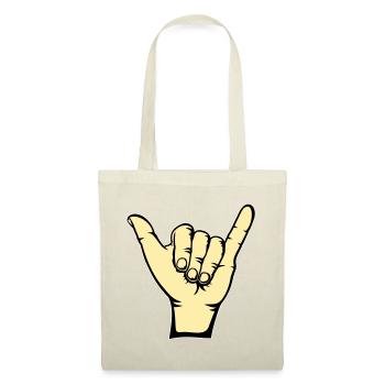 Surfing Icon Hand - Tote Bag - nature - Front