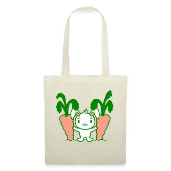 Bunny Two Large Huge Carrots Carrots Harvest Sweet - Tote Bag - nature - Front