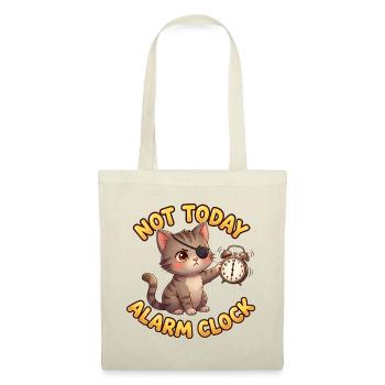 FMorgenmuffel Katze Fiete – Not Today - Stoffbeutel - Natur - Vorne
