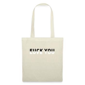 fuck you Love you slogan saying illusion eye-catcher - Tote Bag - nature - Front