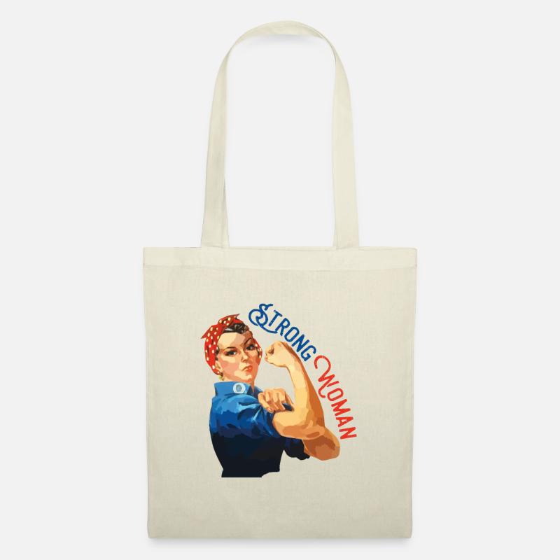 Strong Woman - Stoffbeutel - Natur