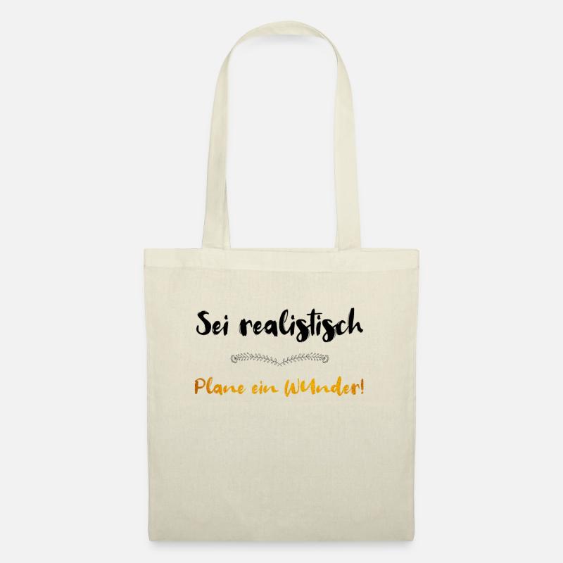 BE REALISTIC PLANE A MIRACLE - Tote Bag - nature