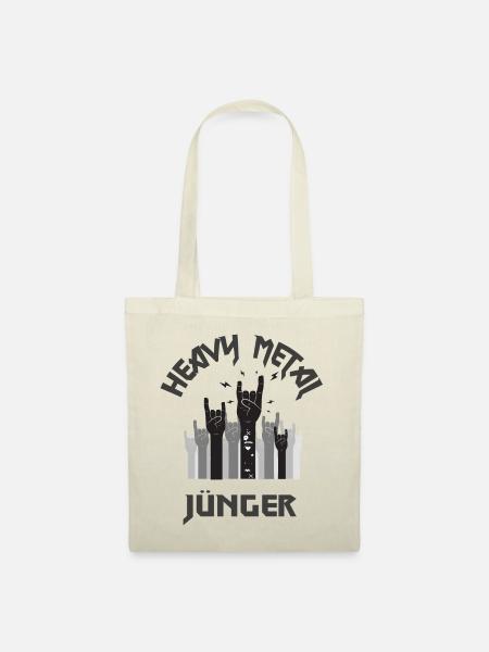 Heavy Metal Jünger - Heavy Metal Hard Rock T-Shirt - Stoffbeutel - Natur