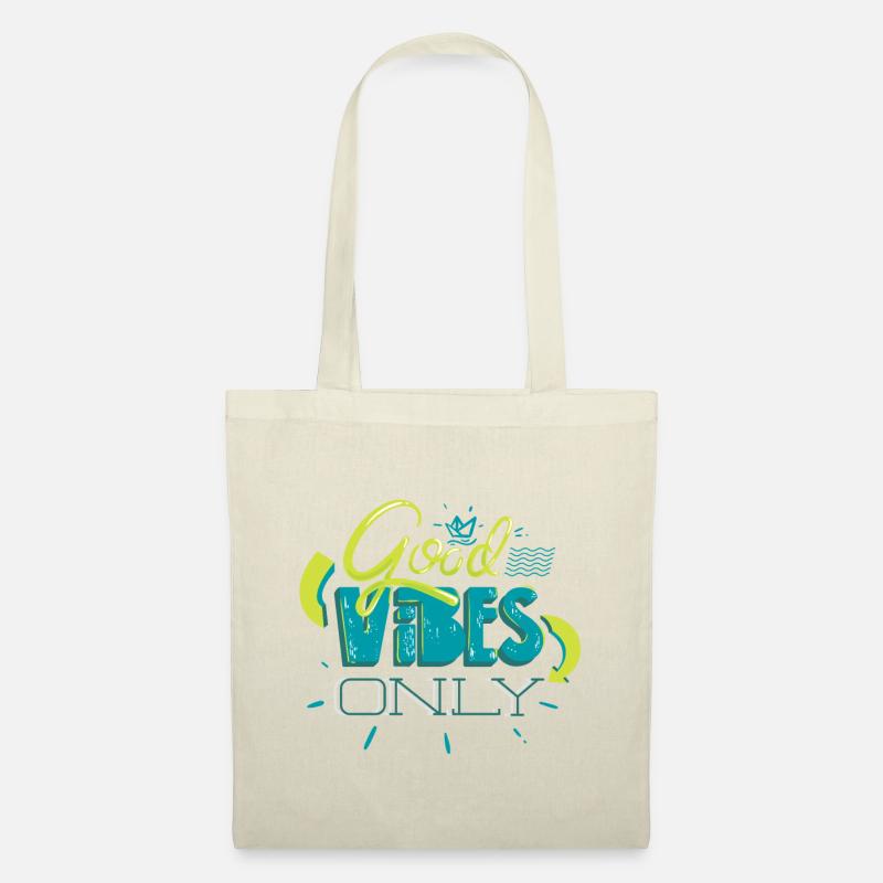 GOOD VIBES ONLY | NUR GUTE LAUNE - Stoffbeutel - Natur