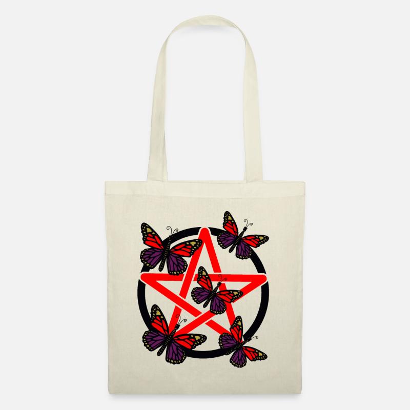 Pentagramm Voodoo Hexen - Stoffbeutel - Natur