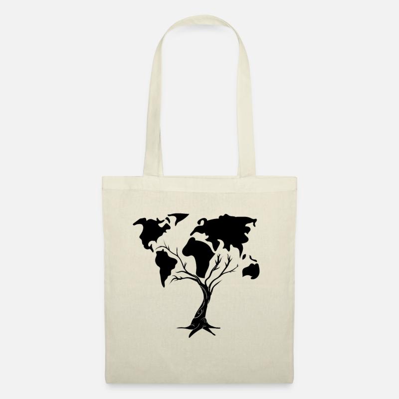 Tree Environment World Map Save the planet - Tote Bag - nature