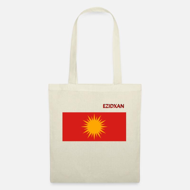 Drapeau ezidxan drapeau ezidi - Sac en tissu - nature