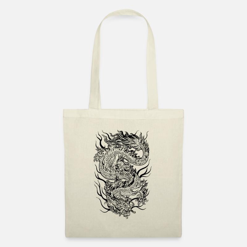 Dragon/Drachen - Stoffbeutel - Natur