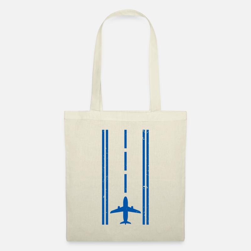 Pilot Piloten Geschenk - Stoffbeutel - Natur