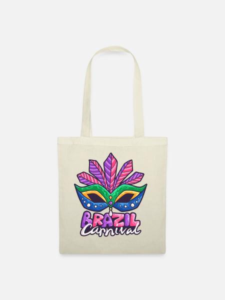 Karneval Fasching Brasilien Kostüm - Stoffbeutel - Natur