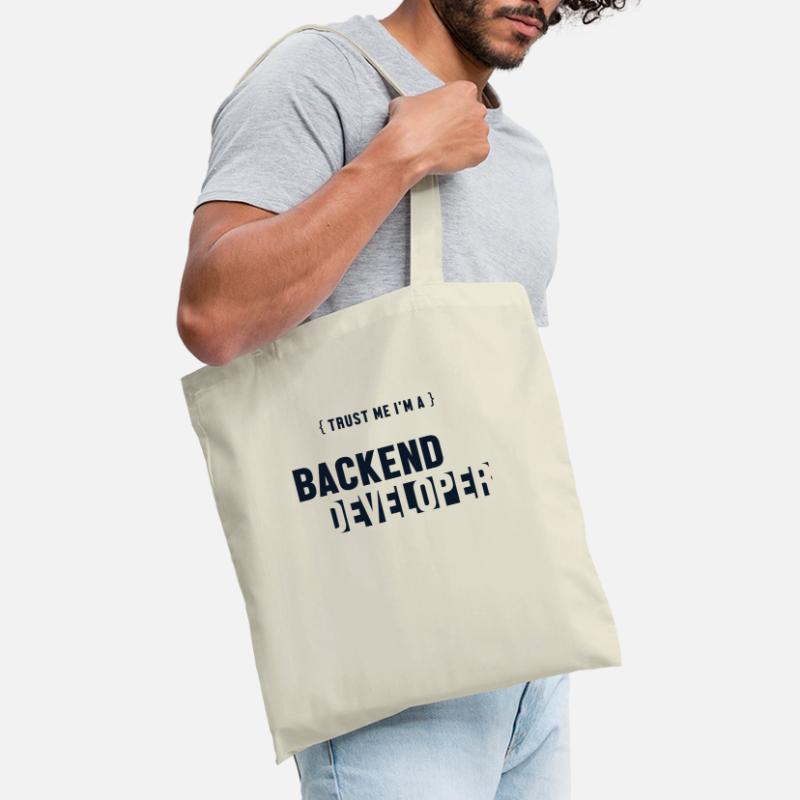 Trust Me I'm Backend Developer Coder Programmer Sac en tissu