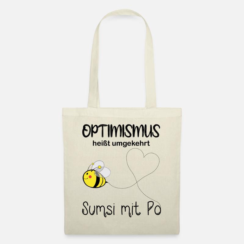 Sumsi mit Po Optimismus - Stoffbeutel - Natur