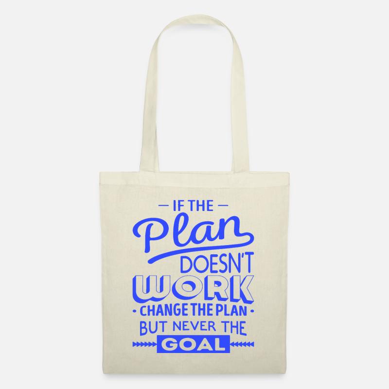 if the plan doesn t work motivational new - Stoffbeutel - Natur