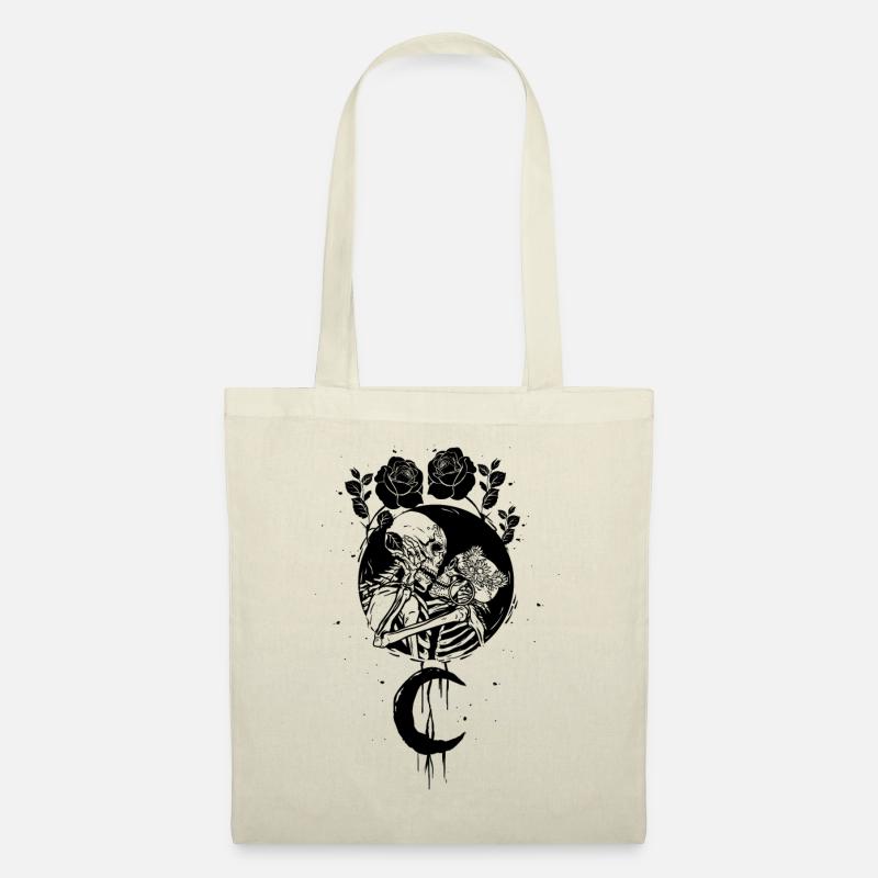 Occult Moonrose Witchcraft Hexe Pärchen Okkult - Stoffbeutel - Natur