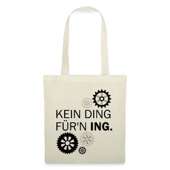 Ingenieur Technik Mechanik - Stoffbeutel - Natur - Vorne
