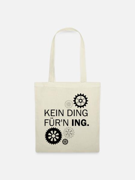 Ingenieur Technik Mechanik - Stoffbeutel - Natur