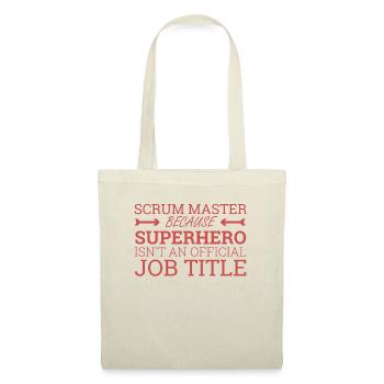 "Scrum Master Superhero | " Scrum Master"" - Tote Bag - nature - Front