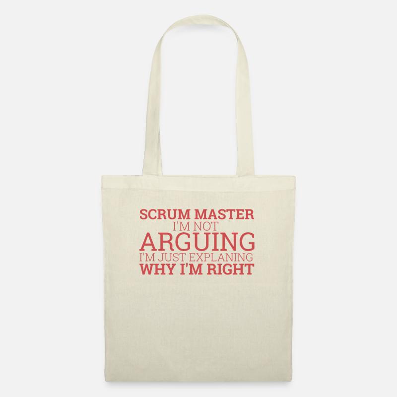 "Scrum Master Arguing | "Scrum Master"" - Stoffbeutel - Natur