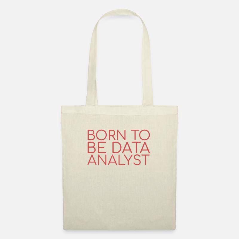 "Data Analyst Born | Data Scientist" - Stoffbeutel - Natur