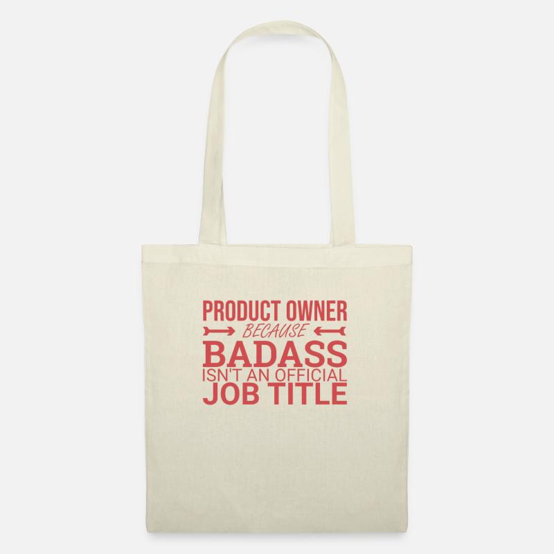 "Product Owner Badass | "Scrum Master"" - Stoffbeutel - Natur