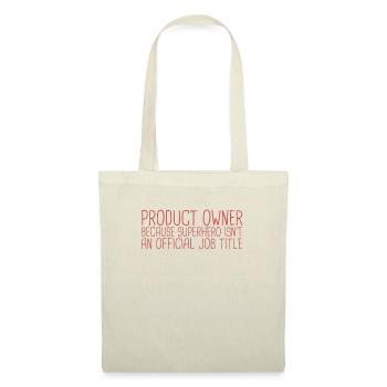 « Product Owner Superhero | » Scrum Master" » - Sac en tissu - nature - Devant