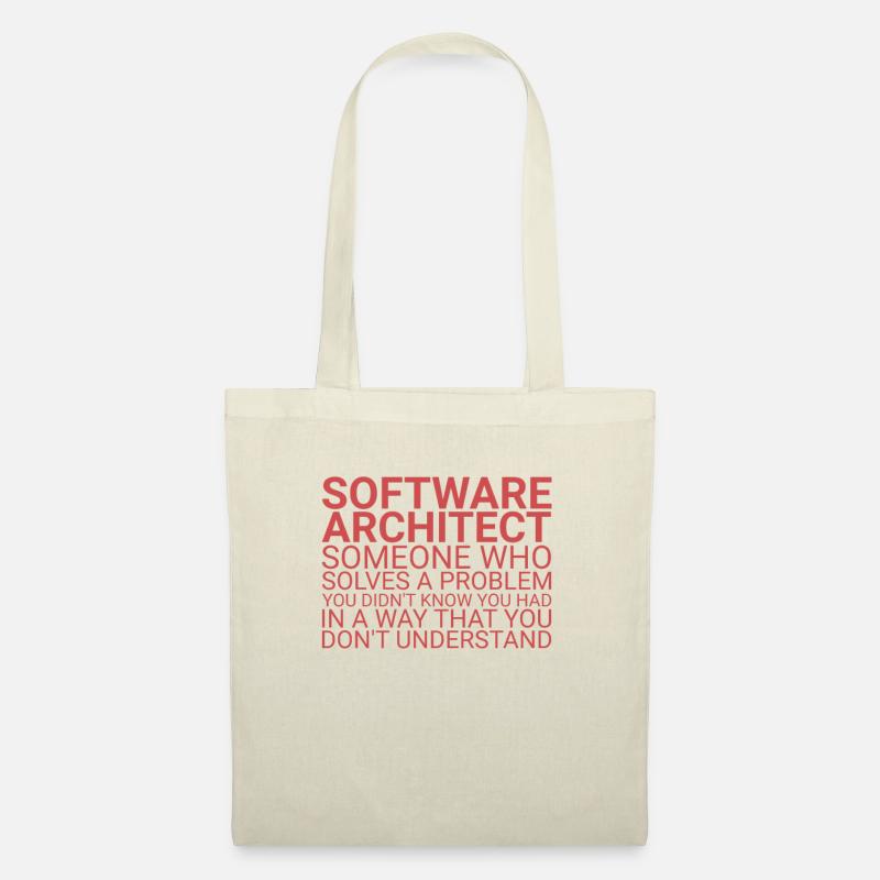 "Software Architect Problem |Software Architektur" - Stoffbeutel - Natur