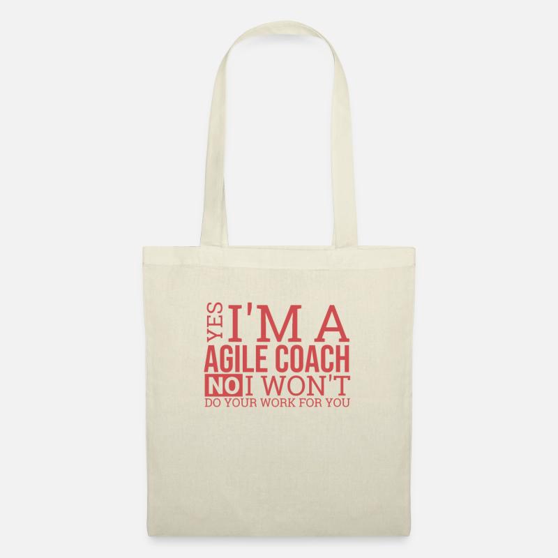 "Agile Coach Work | Agile" - Stoffbeutel - Natur