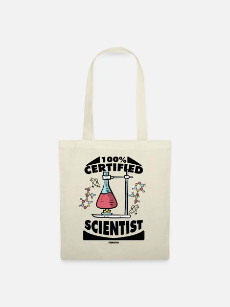 100% Certified Scientist - Stoffbeutel - Natur