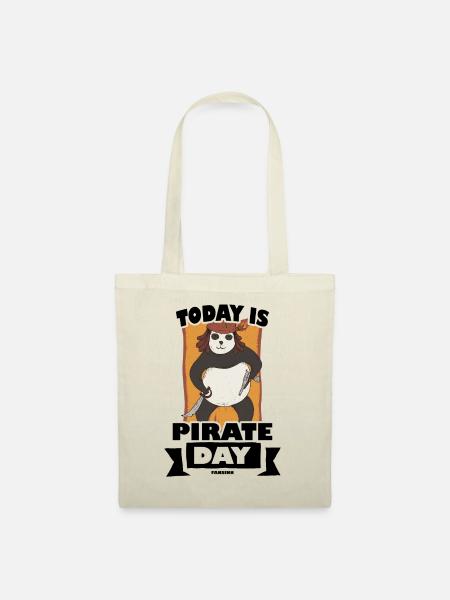 Today Is Pirate Day - Stoffbeutel - Natur