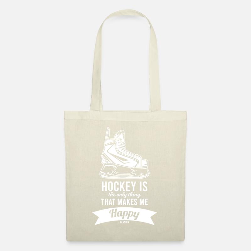 Eishockey Schlittschuhe Spruch - Stoffbeutel - Natur