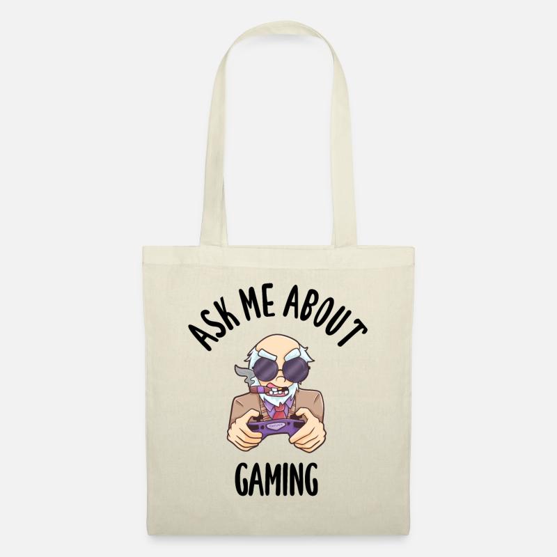 Ask Me About Gaming - Stoffbeutel - Natur