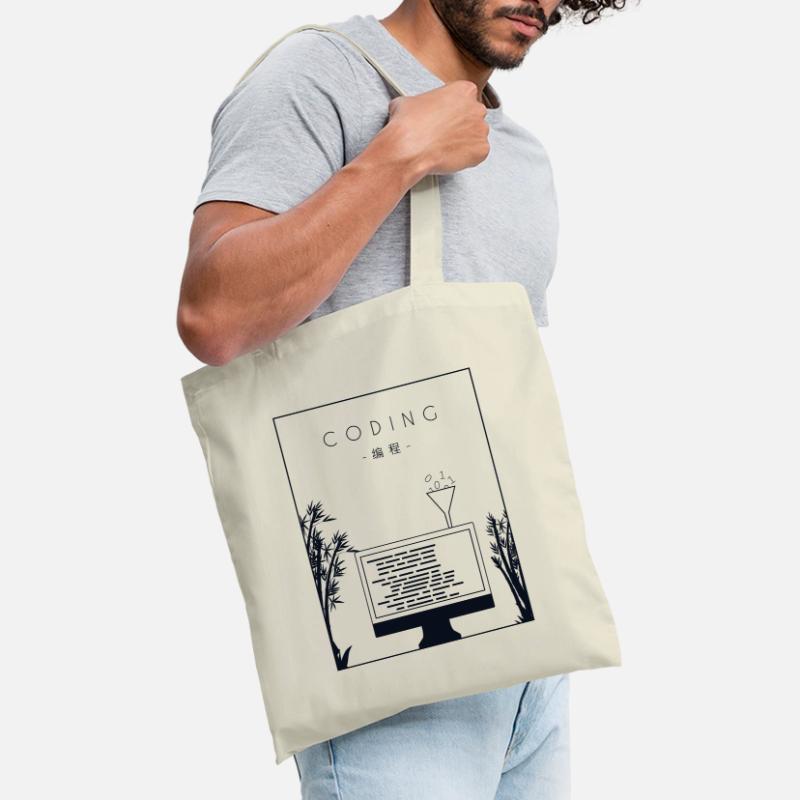 Coding Chinese Hanzi Coder Engineer Software Tote Bag