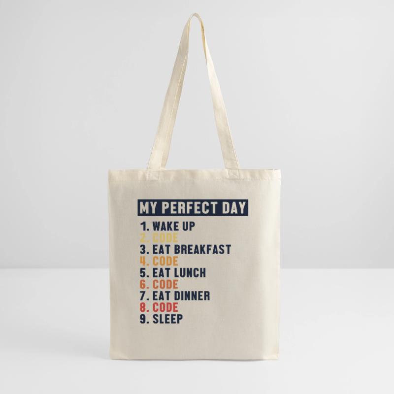 Coding Perfect Day Coder Engineer Software Tote Bag