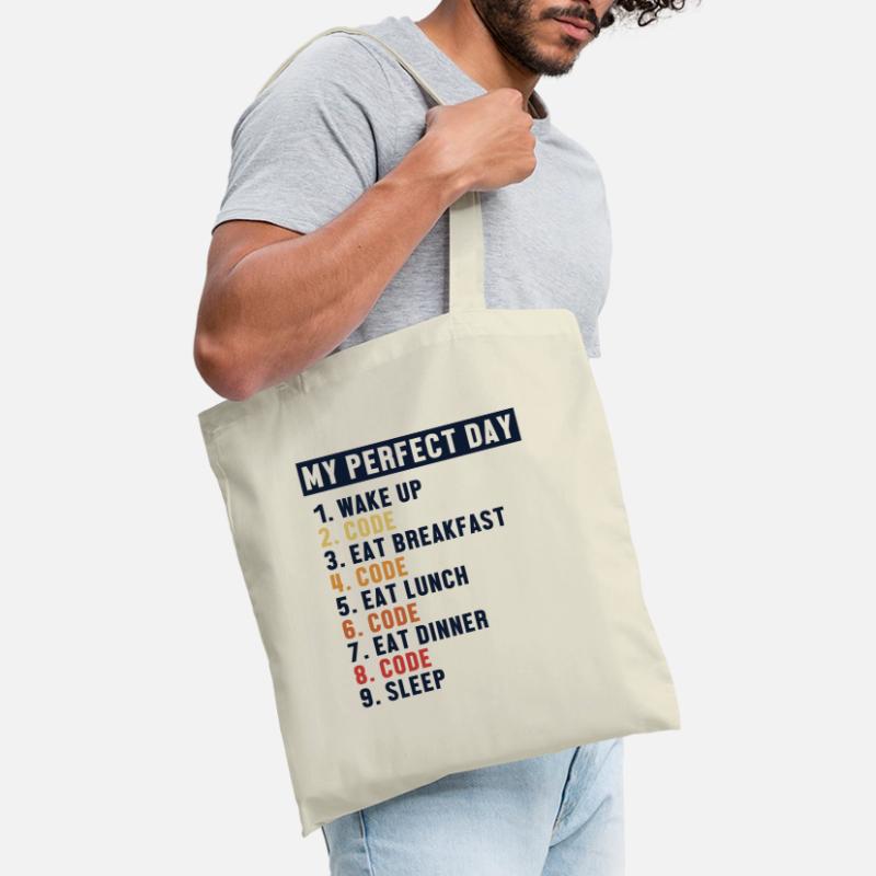 Coding Perfect Day Coder Engineer Software Tote Bag