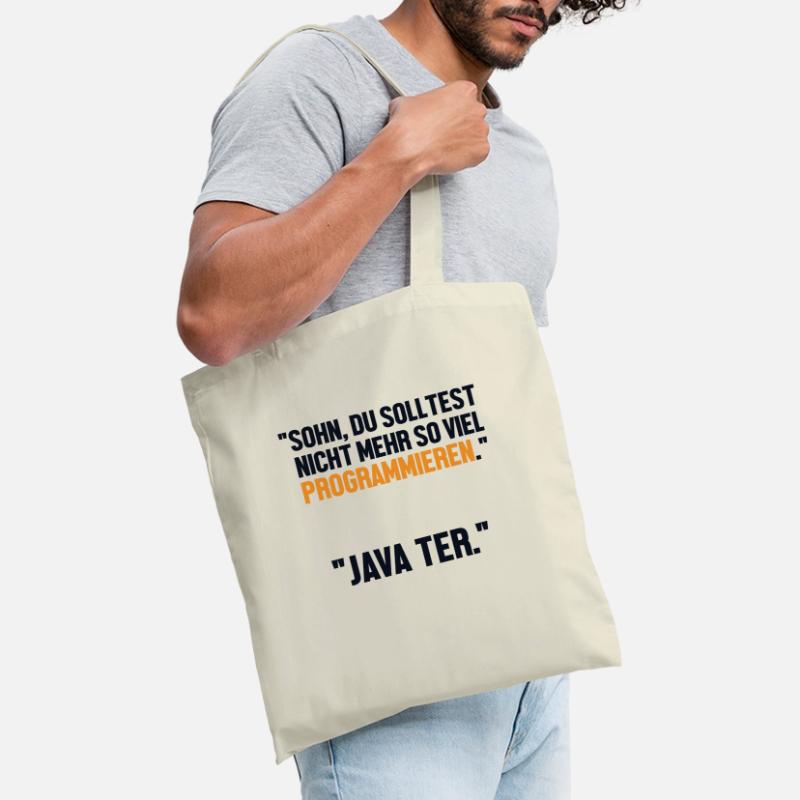 Sohn Programmieren Ja Vater Developer Coder Stoffbeutel