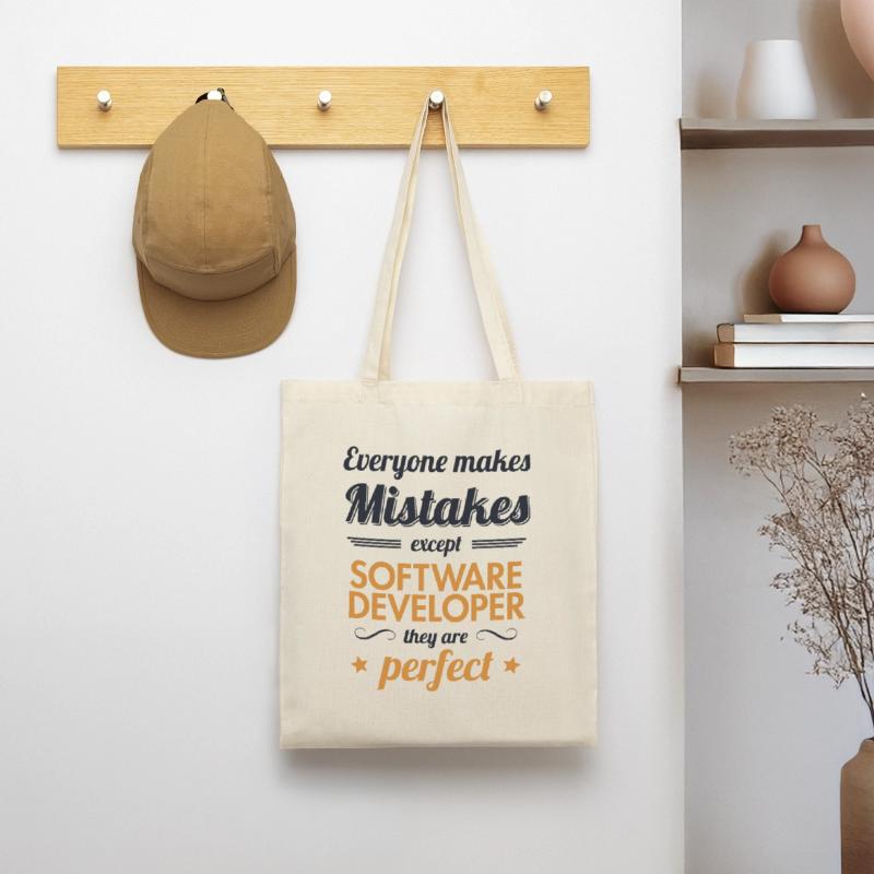 Software Developer are Perfect Developer Coder Stoffbeutel