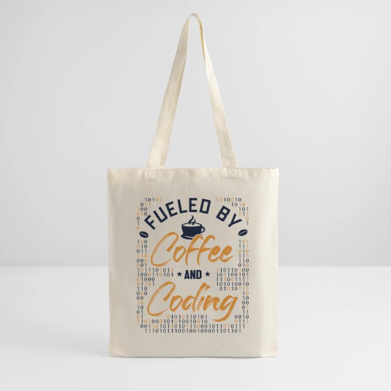 Fueled by Coffee and Coding Coder Software Tote Bag