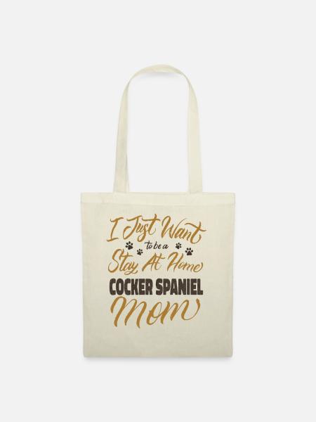 Stay At Home Cocker Spaniel Mom - Stoffbeutel - Natur