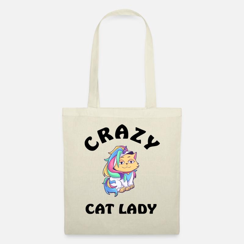 Crazy Cat Lady - Stoffbeutel - Natur