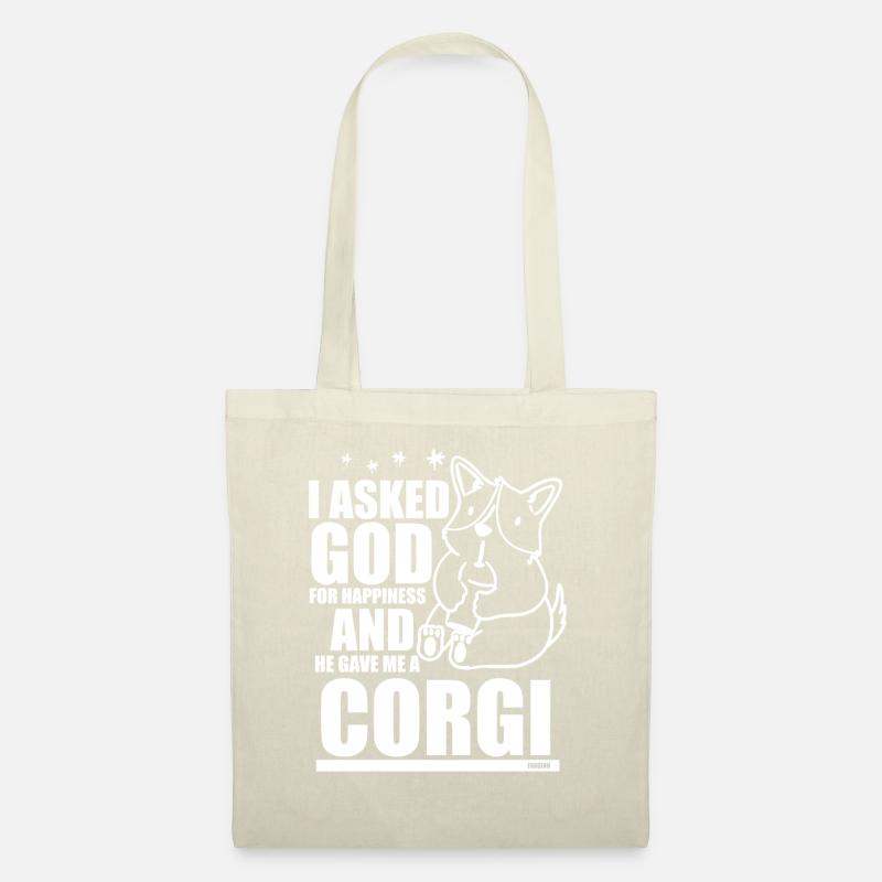 Corgi - Stoffbeutel - Natur