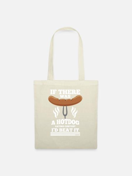 Wettkampf Hot dog Geschenkidee - Stoffbeutel - Natur